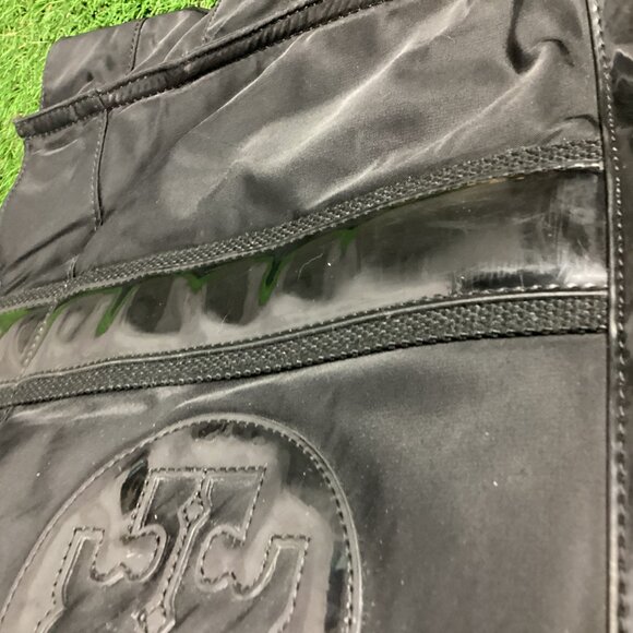 Tory Burch Black Nylon Patent Leather Tote Bag - Picture 9 of 16